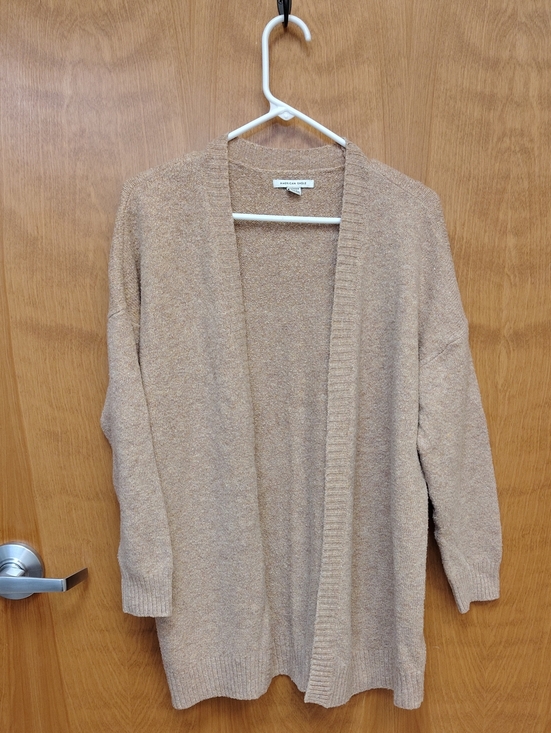 American Eagle Outfitters Sweaters - American Eagle Outfitters Tan Open-Front Cardigan